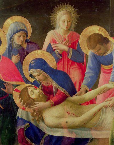 Lamentation over the Dead Christ (detail) by Fra Angelico